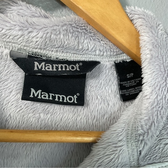 Marmot Ladies Rocklin Fleece Jacket in light gray size Small - Picture 3 of 5